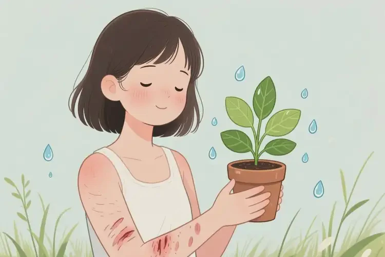 女生身上容易起濕疹能靠自己自愈嗎(圖3)