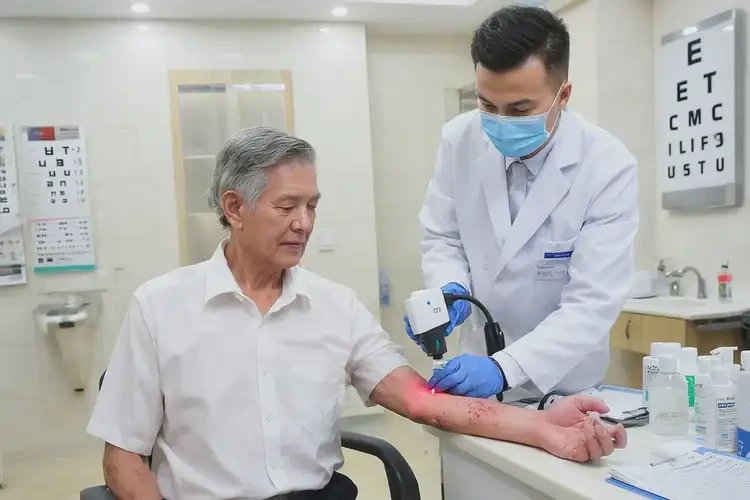 老年人面部經(jīng)常長濕疹不管它會自己好嗎(圖1)