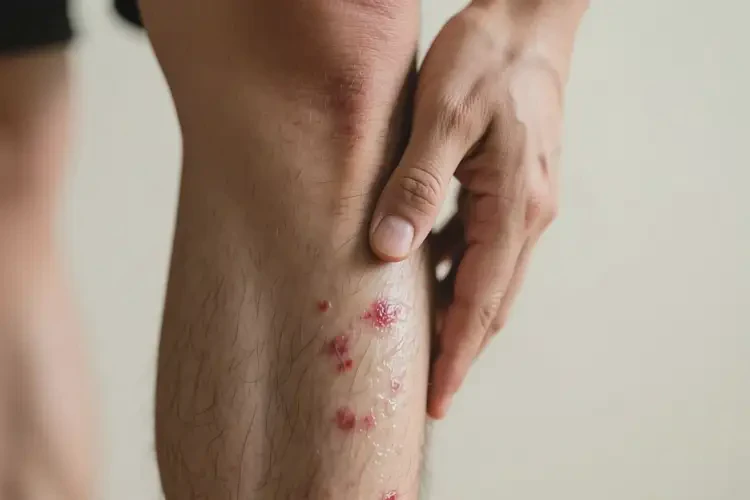 男人小腿偶尔起湿疹不管它会自己自愈吗(图3)