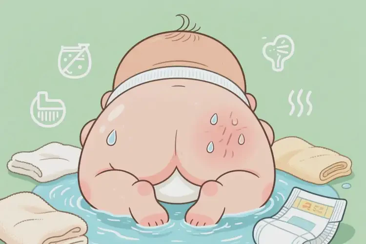 嬰幼兒屁股出現(xiàn)濕疹可以徹底自愈嗎(圖1)