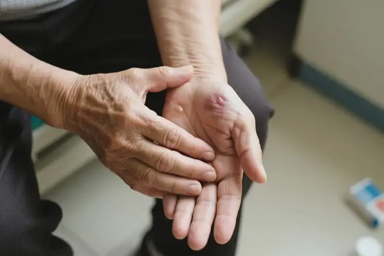 老人手上起濕疹可不可以徹底自愈(圖1)