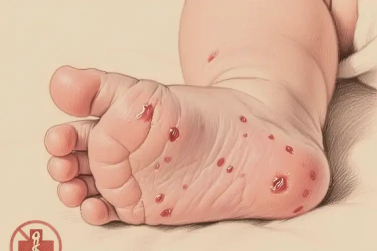 嬰兒腳上偶爾長(zhǎng)濕疹能夠徹底治愈嗎(圖1)