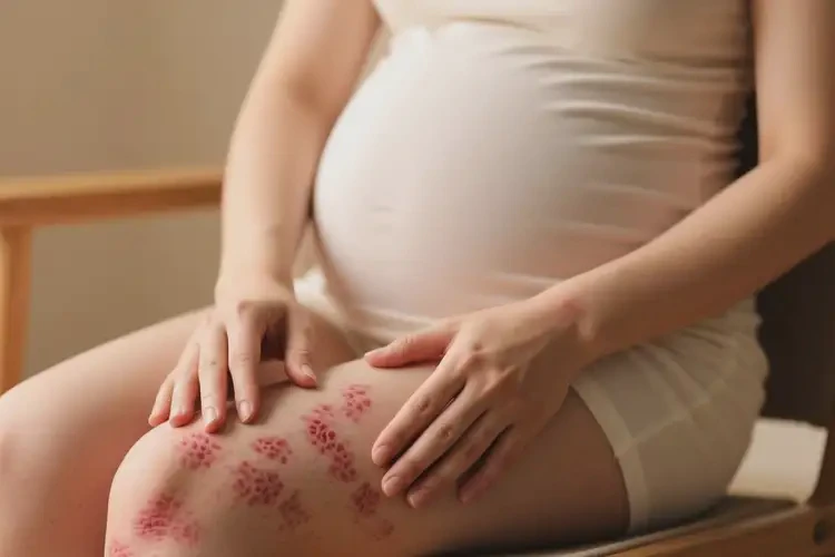 孕婦大腿容易長(zhǎng)濕疹不管它會(huì)自己好嗎(圖1)