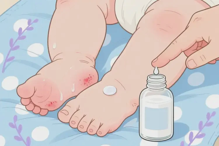 嬰幼兒腳上經(jīng)常起濕疹不管它會自己好嗎(圖3)