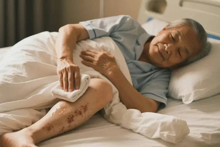 老年人小腿出濕疹能夠徹底治愈嗎(圖2)