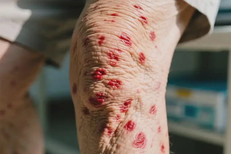 老年人大腿起濕疹不管它會(huì)自己好嗎(圖4)