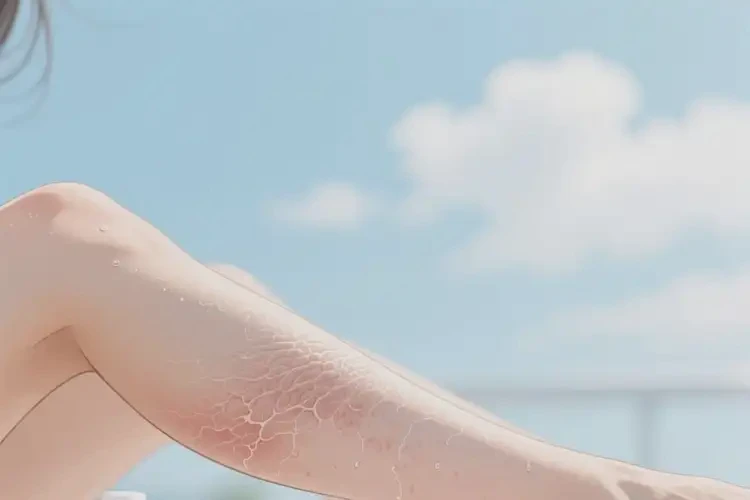 女性小腿上出現(xiàn)濕疹不管它會自己痊愈嗎(圖2)