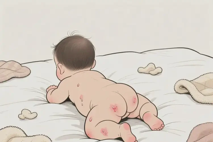 幼兒屁股上偶爾起濕疹不管它會(huì)自己自愈嗎(圖3)