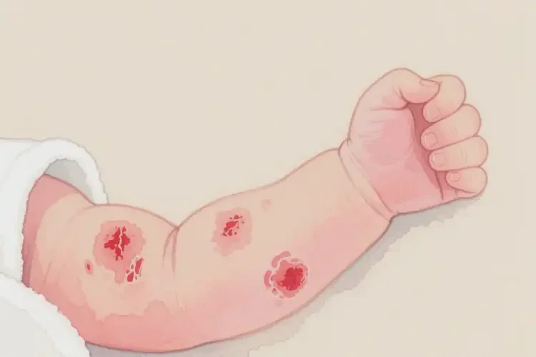 新生兒手臂經(jīng)常起濕疹可不可以徹底自愈(圖3)