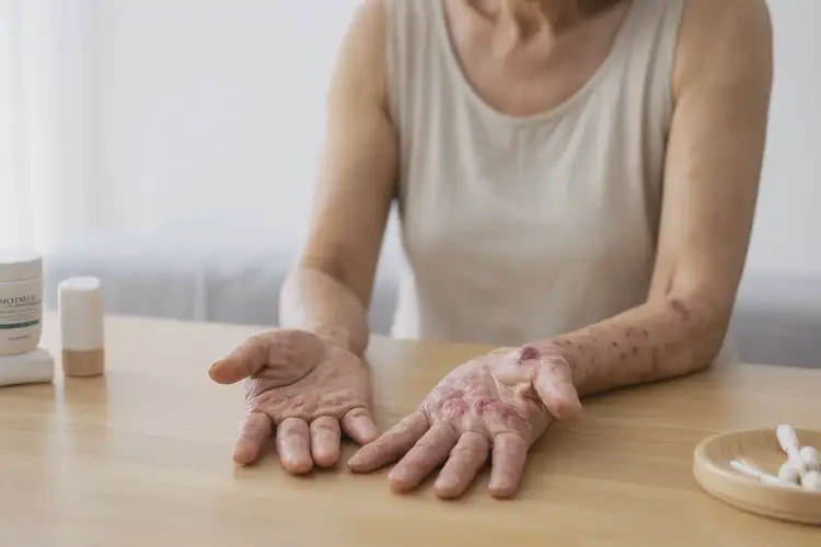 女人手上起濕疹不管它會(huì)自己痊愈嗎(圖2)