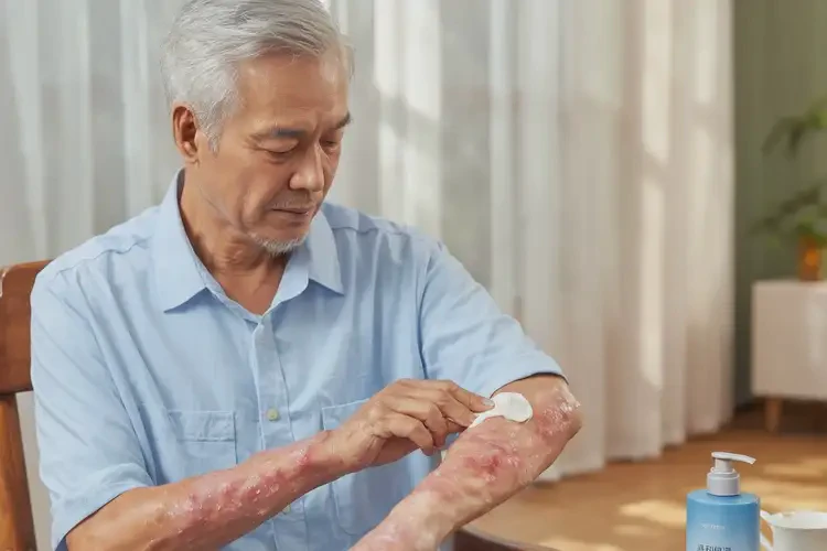 老人手臂出現(xiàn)濕疹能靠自己自愈嗎(圖2)