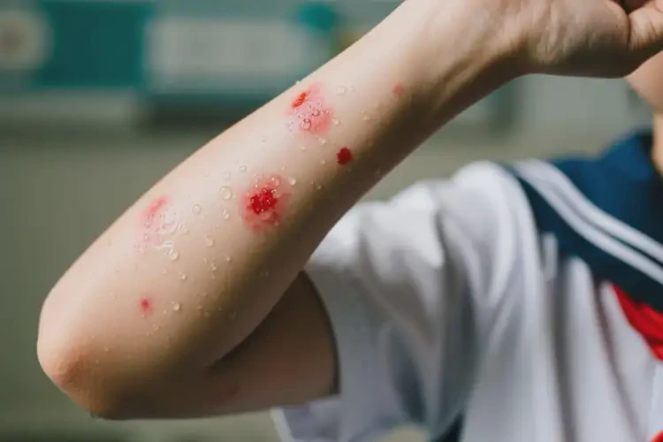 中學(xué)生手臂上出濕疹不管它會自己痊愈嗎(圖2)