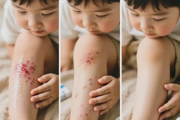 孩子大腿上偶爾起濕疹能徹底自愈嗎(圖3)