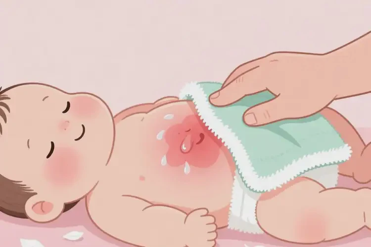 小兒肚子上偶爾長濕疹能夠徹底治愈嗎(圖3)