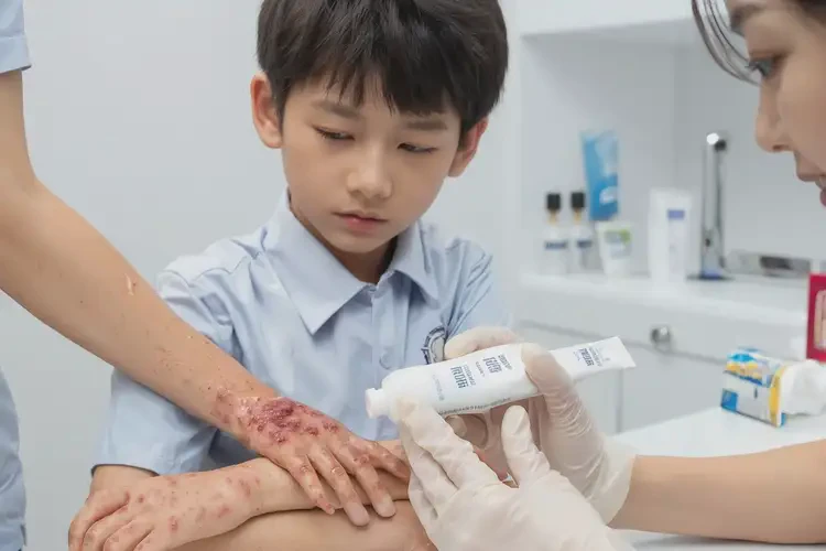 小學(xué)生手臂上偶爾起濕疹能徹底自愈嗎(圖1)