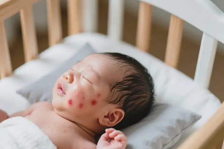 新生兒面部出現(xiàn)濕疹可不可以徹底自愈(圖2)