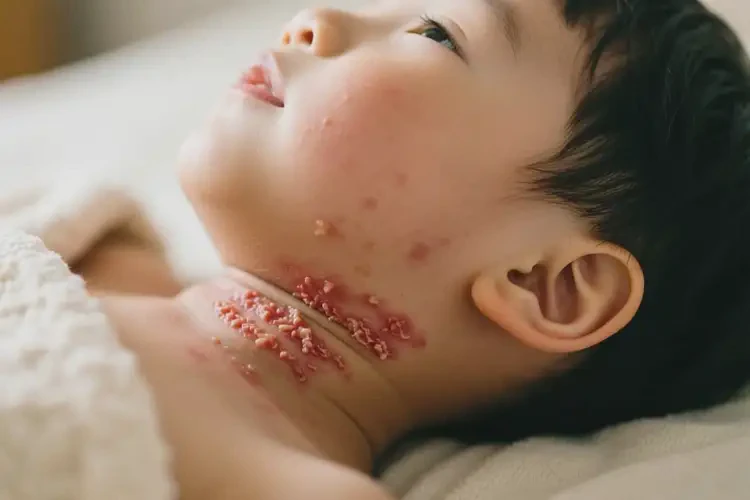 小孩脖子上有濕疹不管它會(huì)自己好嗎(圖3)