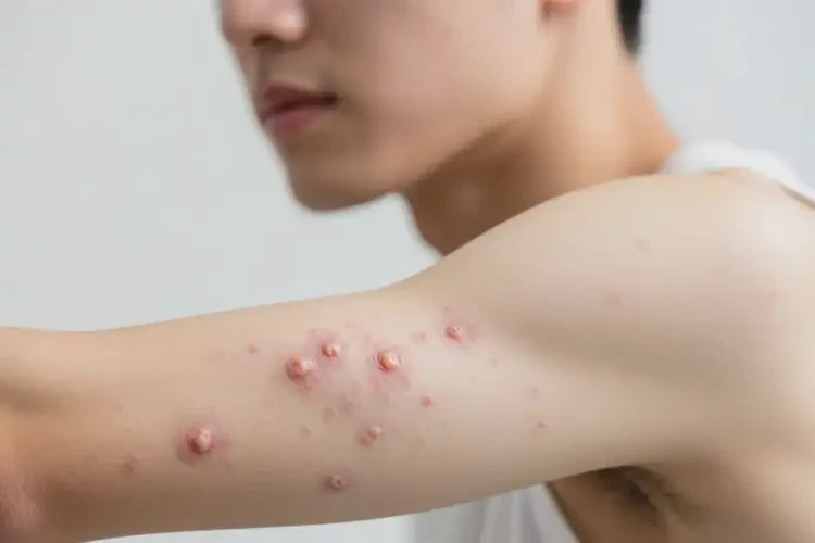 青年人手臂上容易起濕疹不管它會(huì)自己自愈嗎(圖4)