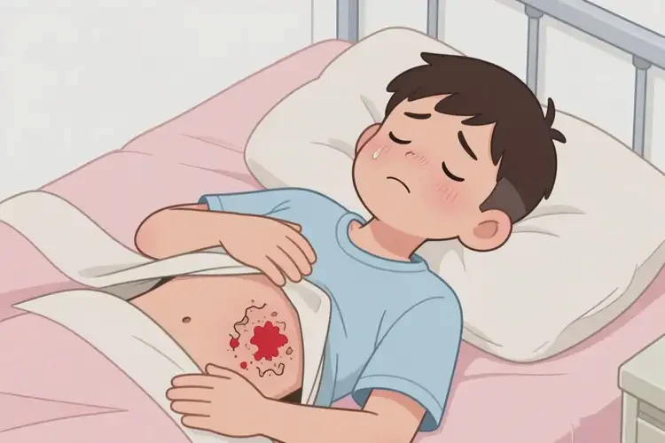 男生肚子上起濕疹不管它會自己好嗎(圖2)