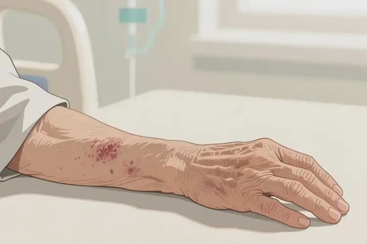 老年人手臂上出濕疹能夠徹底治愈嗎