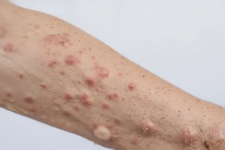 女人手臂有濕疹不管它會(huì)自己好嗎(圖4)