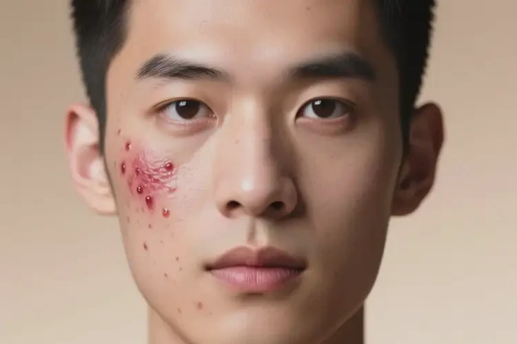 男人臉上起濕疹不管它會(huì)自己痊愈嗎(圖4)