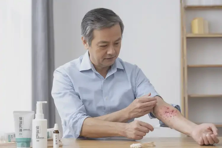 男性手臂有濕疹可以徹底自愈嗎(圖2)