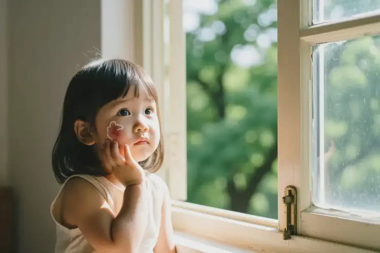 小兒臉上偶爾起濕疹能靠自己自愈嗎(圖2)