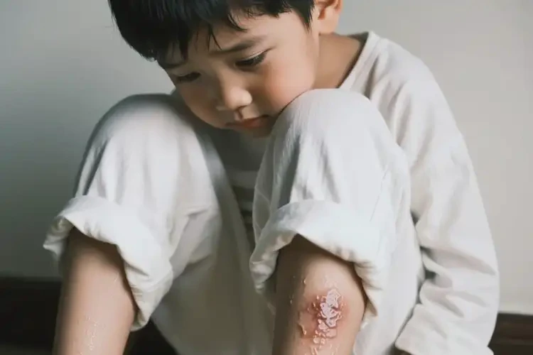 孩子小腿上有濕疹不管它會自己痊愈嗎(圖2)