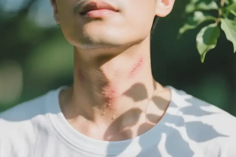 男人脖子上經(jīng)常長濕疹可以徹底自愈嗎(圖1)