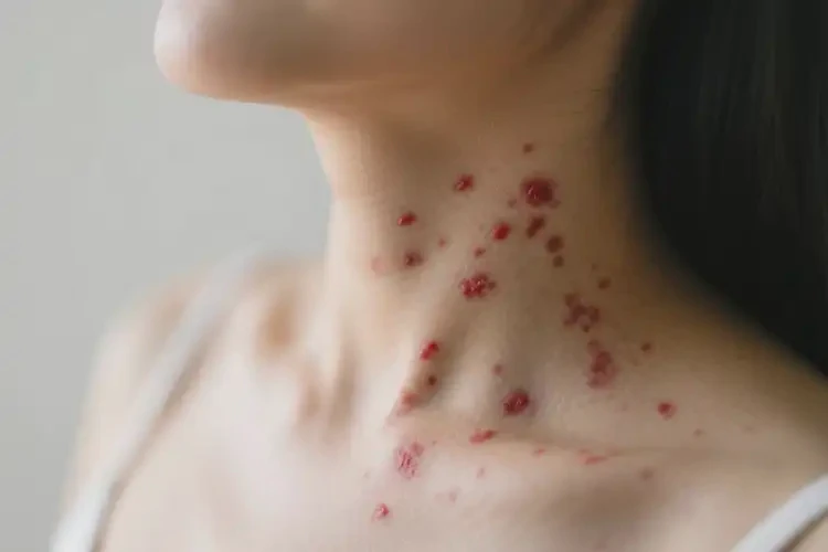 产妇脖子上经常起湿疹不管它会自己自愈吗(图2)