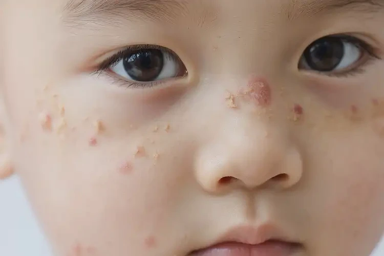 孩子臉上偶爾起濕疹可以徹底自愈嗎(圖4)