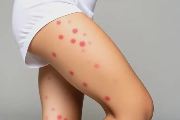 小兒大腿上有濕疹不管它會(huì)自己好嗎(圖1)