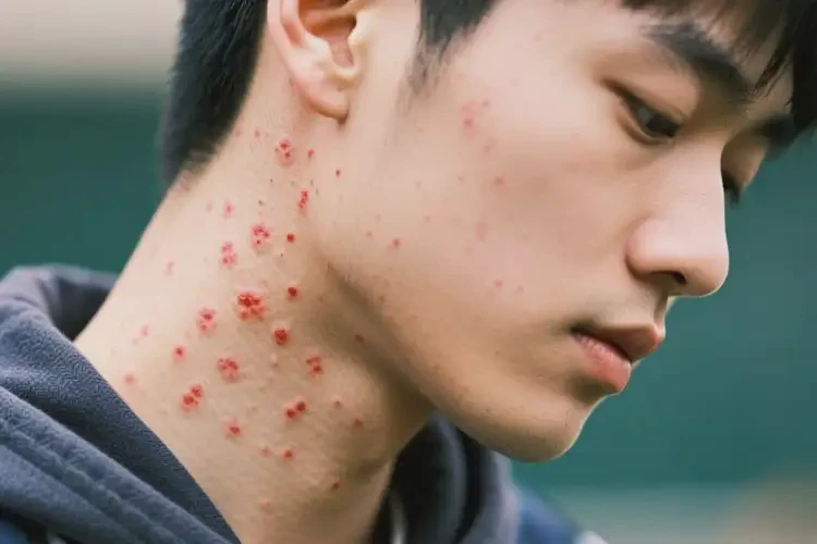 大學(xué)生脖子上出現(xiàn)濕疹不管它會自己痊愈嗎(圖3)