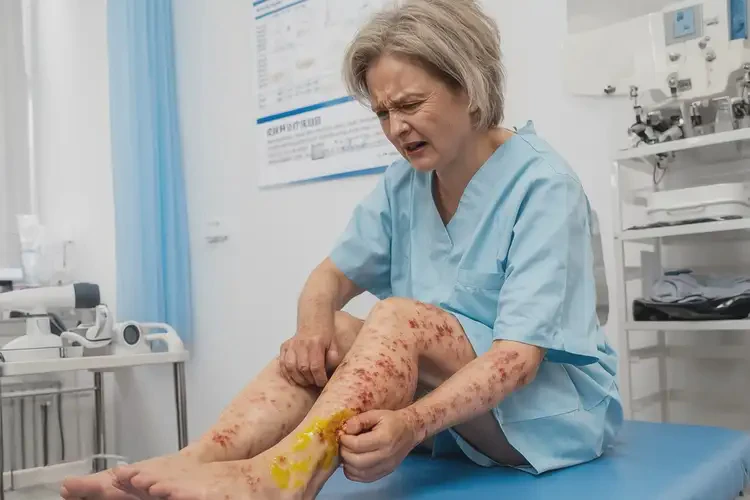 女生身上出濕疹可不可以徹底自愈(圖1)