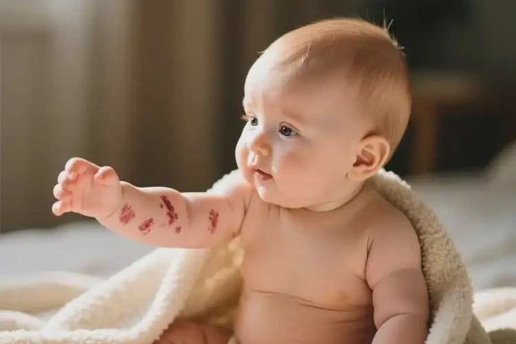 嬰幼兒手臂有濕疹不管它會(huì)自己自愈嗎(圖3)