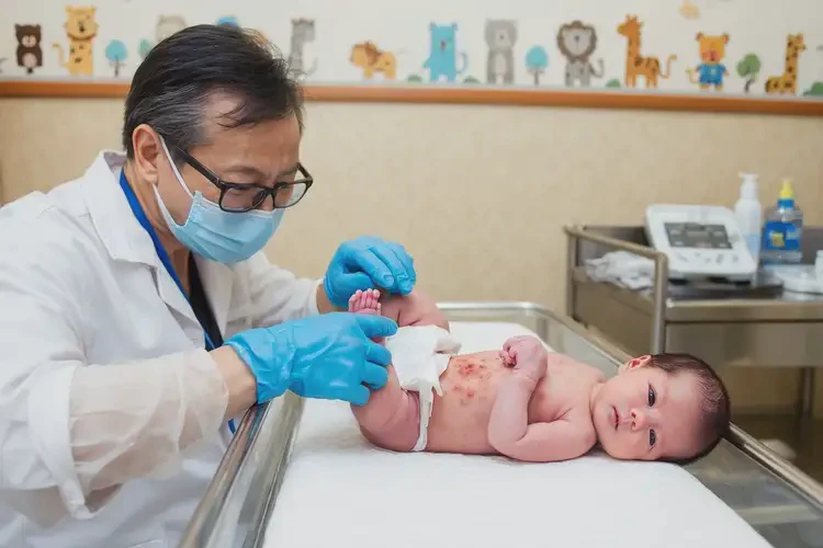 新生兒屁股偶爾起濕疹不管它會(huì)自己自愈嗎(圖1)