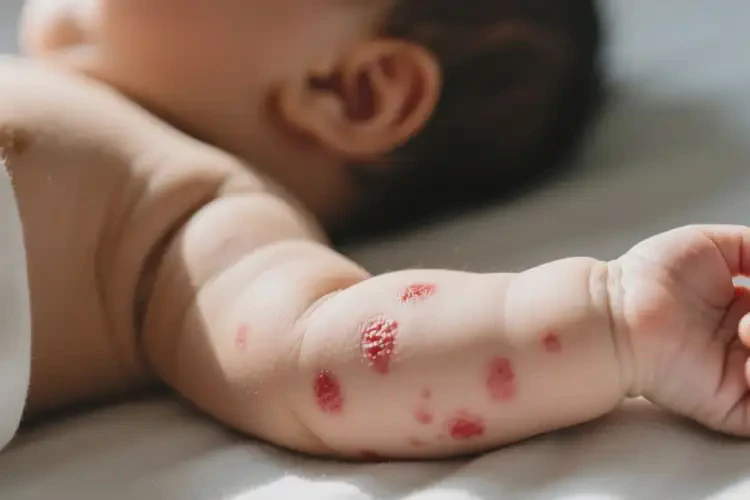 嬰兒手臂上出濕疹不管它會(huì)自己好嗎