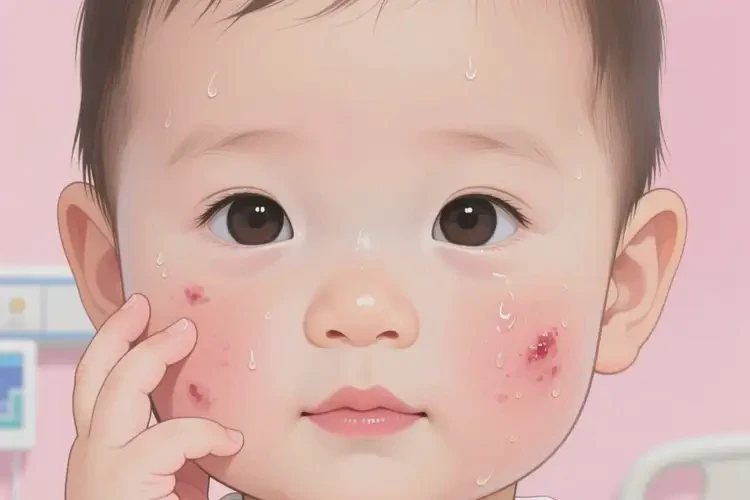 幼兒臉上容易起濕疹不管它會自己好嗎(圖3)
