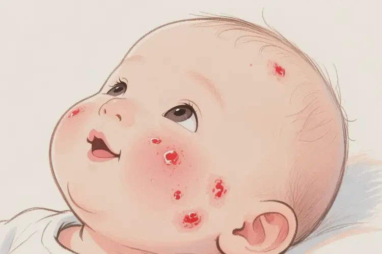 嬰兒身上經(jīng)常起濕疹不管它會自己痊愈嗎(圖1)