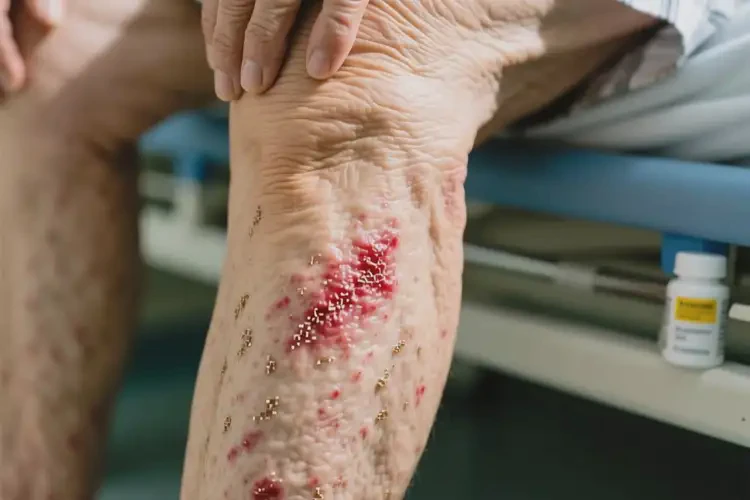 老人小腿上容易起濕疹不管它會自己痊愈嗎(圖4)