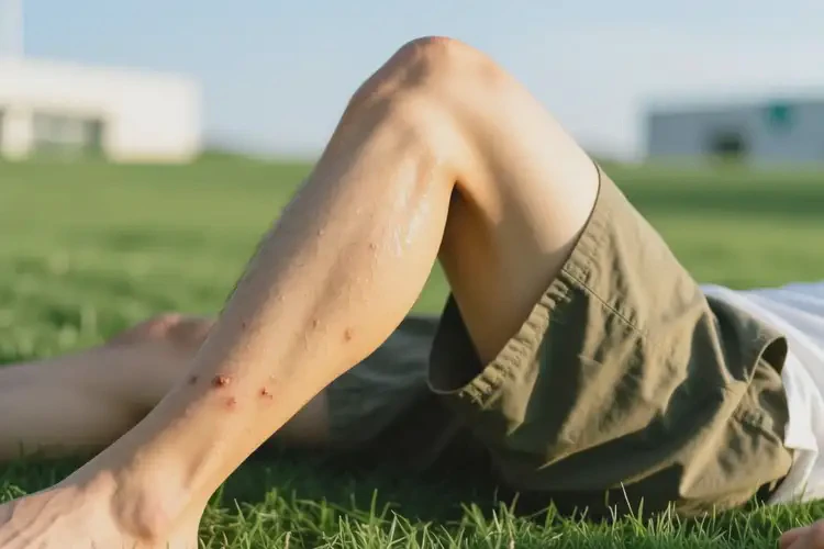 男人小腿起濕疹可以徹底自愈嗎(圖2)