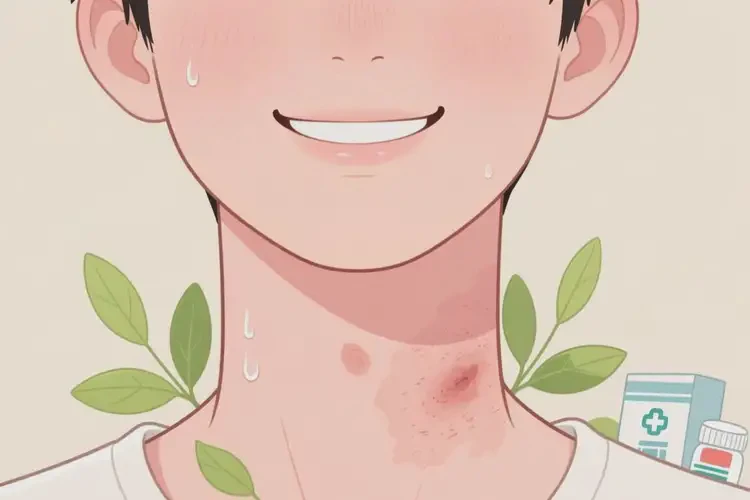 男生脖子上容易長(zhǎng)濕疹不管它會(huì)自己痊愈嗎(圖4)