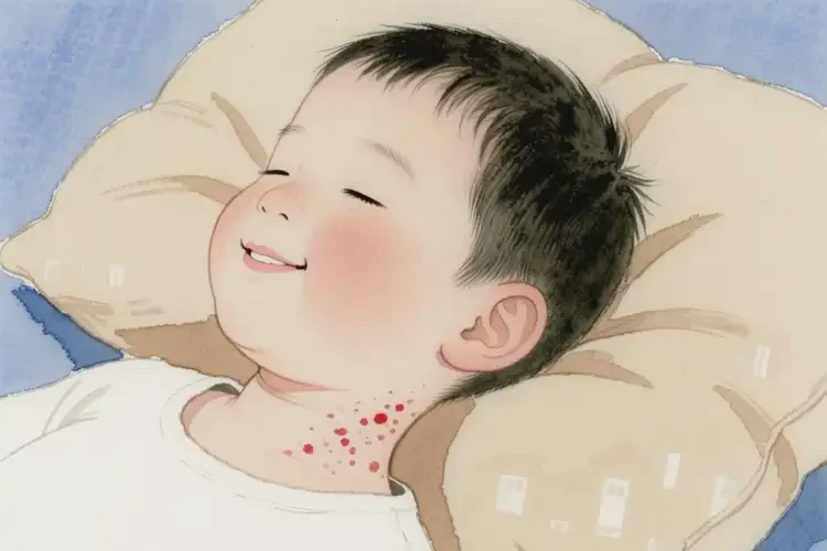 孩子脖子上有濕疹不管它會自己痊愈嗎(圖1)