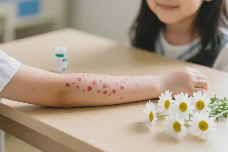 女生手臂上有濕疹不管它會(huì)自己自愈嗎(圖3)