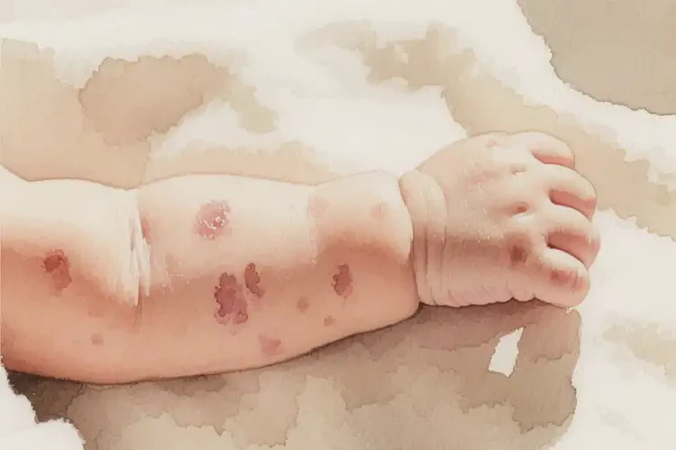 嬰幼兒手臂容易起濕疹可以徹底自愈嗎(圖3)