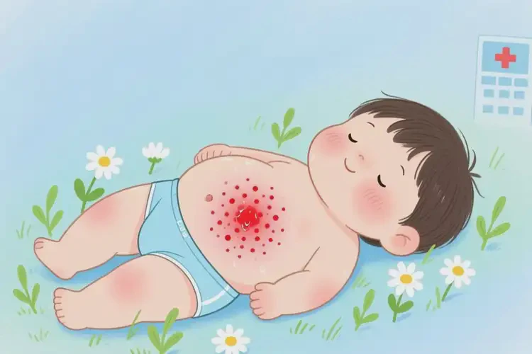 孩子肚子上出濕疹可不可以徹底自愈(圖4)