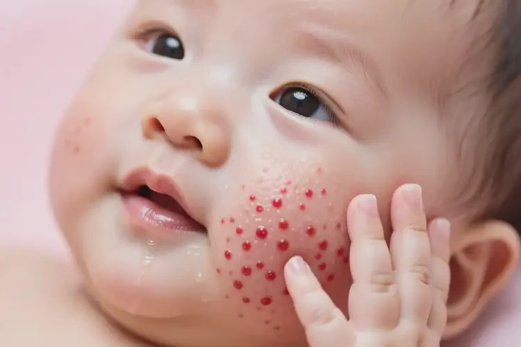 嬰兒臉上經常起濕疹能徹底自愈嗎(圖3)