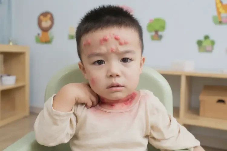 幼兒脖子長濕疹不管它會自己好嗎(圖4)