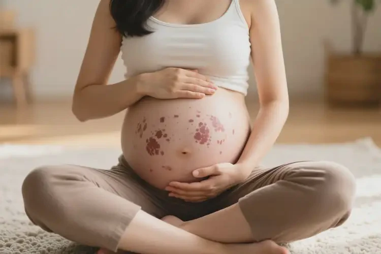 孕婦肚子長濕疹不管它會自己痊愈嗎(圖1)
